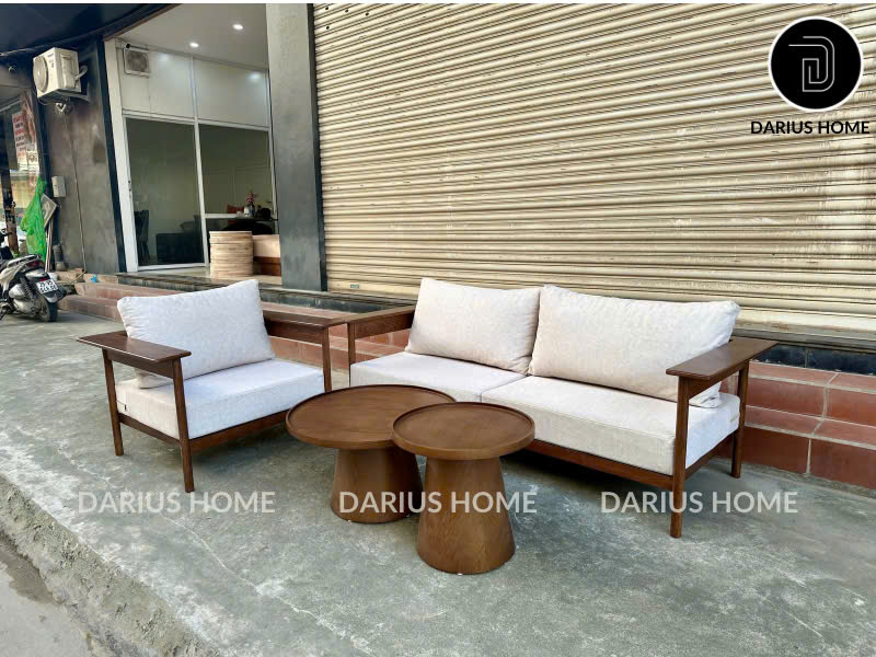 Bộ Sofa Kinuta Gỗ Tần Bì Cao Cấp